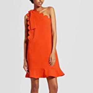 Victoria Beckham x Target orange dress Small